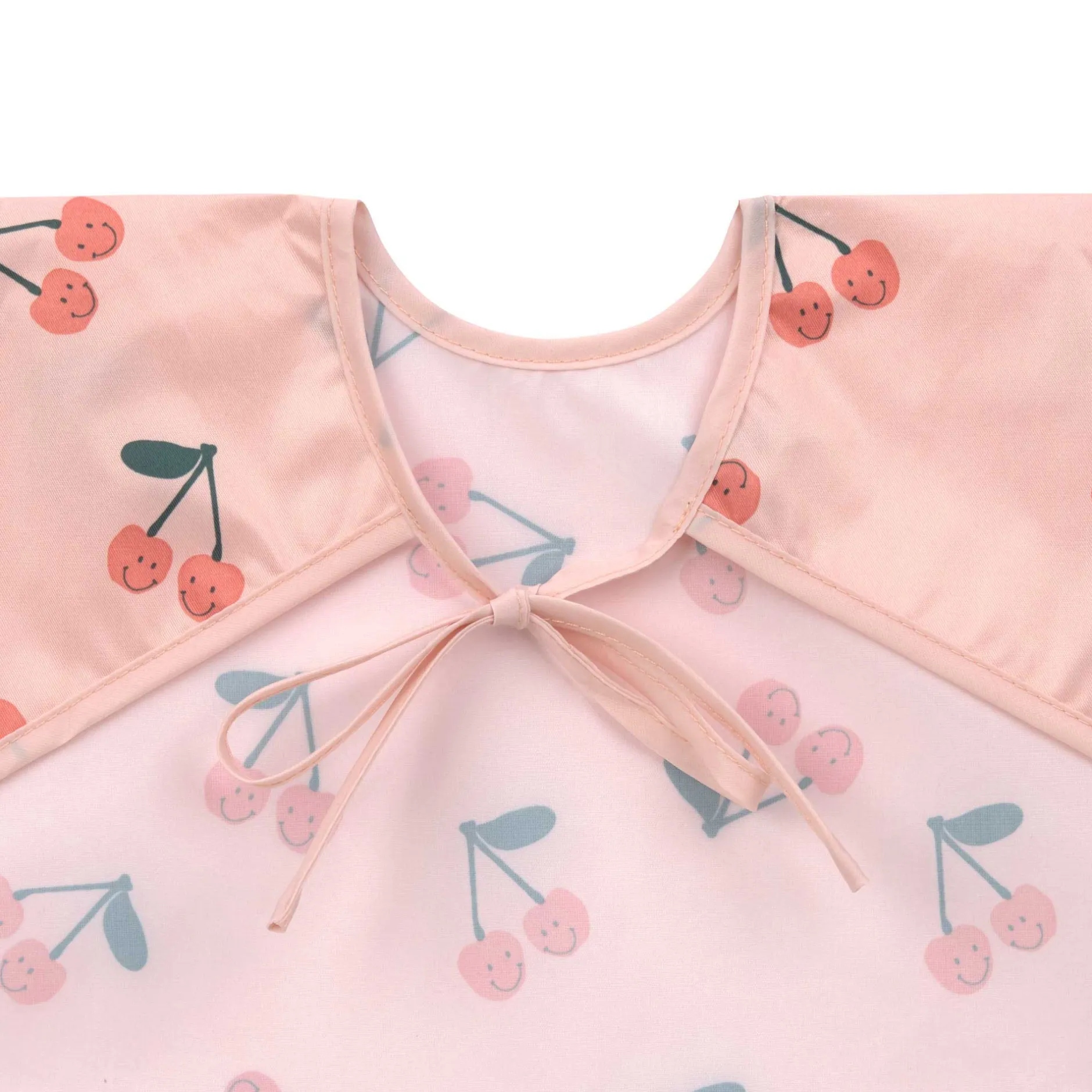 Bavoirs*Lässig Happy Fruits Lot de 2 bavoirs à manches longues avec poche 6-24 mois de Cerise