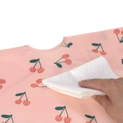 Bavoirs*Lässig Happy Fruits Lot de 2 bavoirs à manches longues avec poche 6-24 mois de Cerise