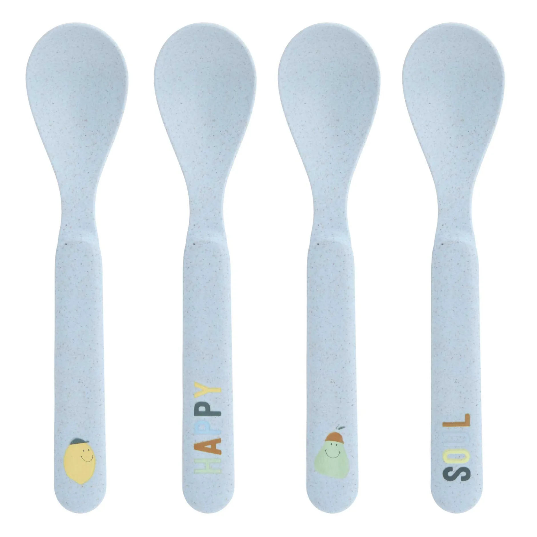 Couverts*Lässig Happy Fruits Lot de 4 cuillères de Citron