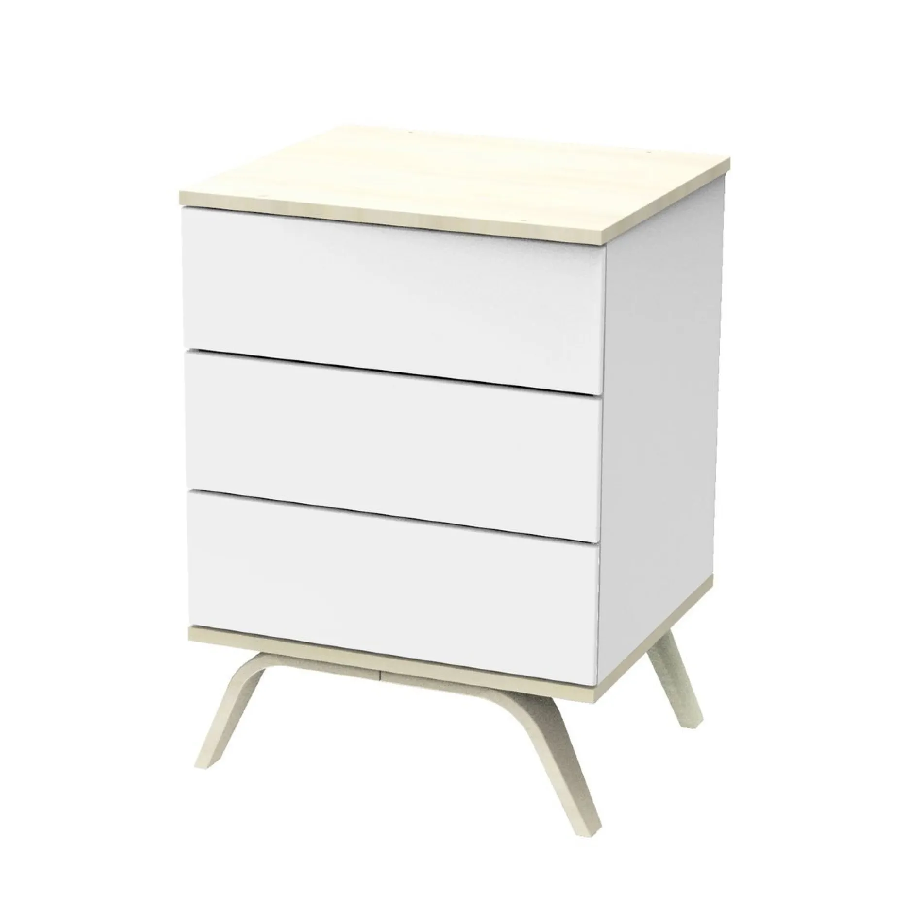 Commodes*Sauthon Baby's Sweet Home Happy Petite Commode de Blanc