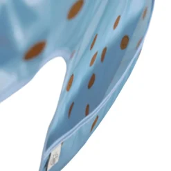 Bavoirs*Lässig Happy Rascals Lot de 2 Bavoirs manches longes avec poche de Smile Bleu