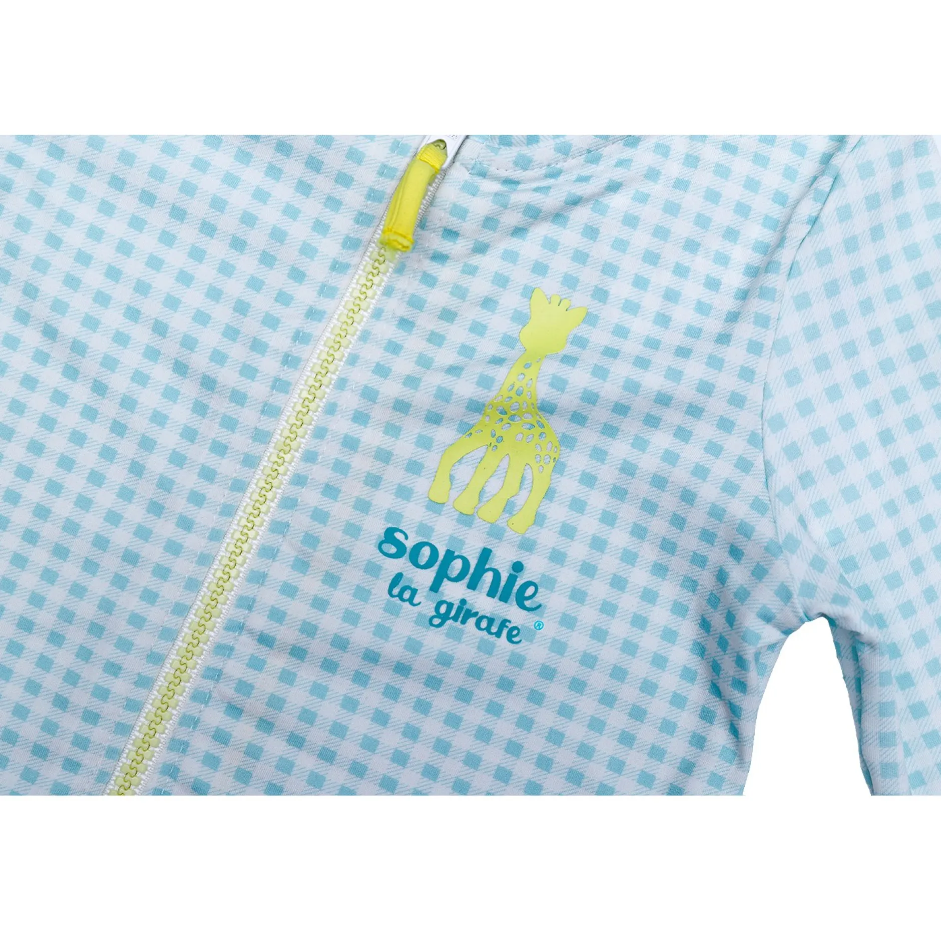 Maillots De Bain Bébé*Les Petits Protégés Haut manches longues à zippe Sophie la Girafe de Menthe