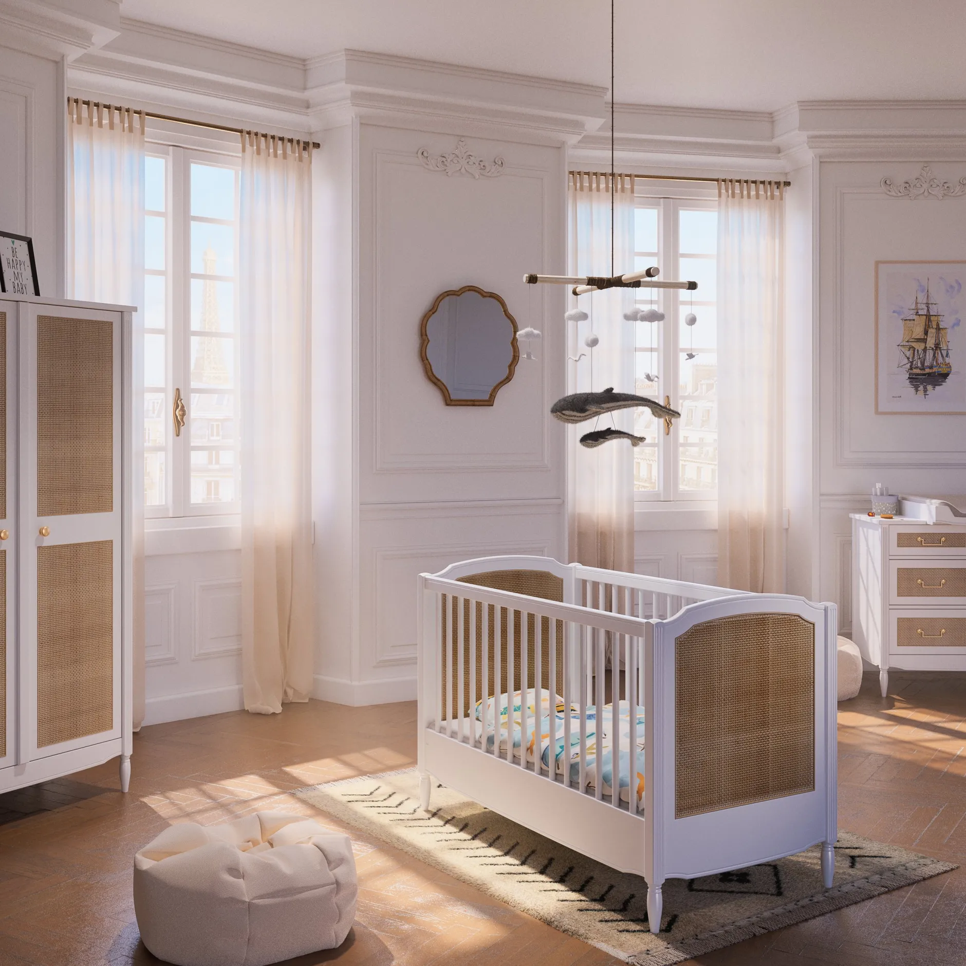 Lits 60X120 Non Évolutifs|Lits 60X120 Évolutifs*Théo Hermione Lit bébé 60 x 120 cm de Neige