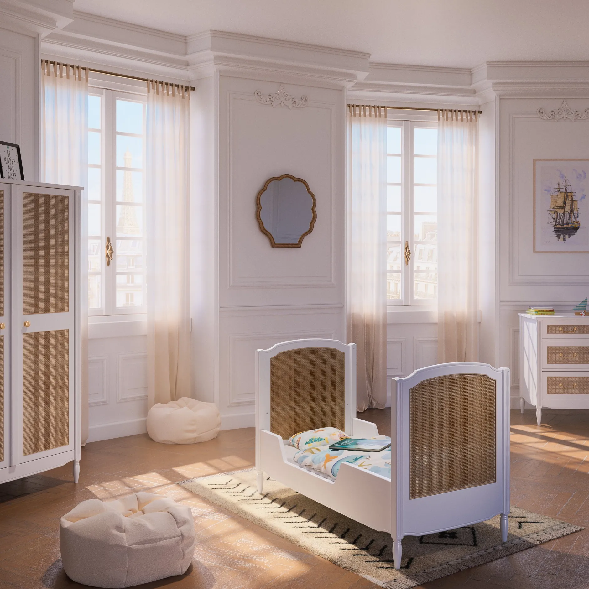 Lits 60X120 Non Évolutifs|Lits 60X120 Évolutifs*Théo Hermione Lit bébé 60 x 120 cm de Neige