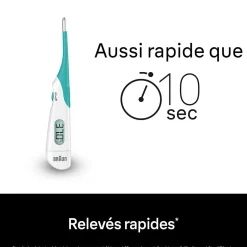 Thermomètres* High Speed Thermomètre numérique - PRT1000 de Braun Blanc