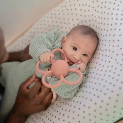 Hochets|Anneaux De Dentition*mushie Hochet & Anneau de dentition Daisy de Rose