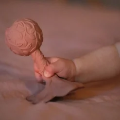 Hochets|Anneaux De Dentition*Natruba Hochet & Anneau de dentition Plumeria de Rose