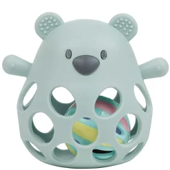 Hochets*Nattou Hochet avec balle ours en silicone de Vert pastel