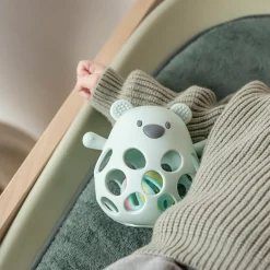 Hochets*Nattou Hochet avec balle ours en silicone de Vert pastel