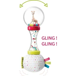 Hochets*Sophie La Girafe® Hochet double matière soft maracas de