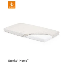 Draps Housses*Stokke® Home draps housse lit x2 de Beige / Blanc