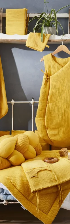 Housse De Matelas À Langer*BB&Co Housse matelas à langer 60 x 80 cm de Mix & Match Moutarde