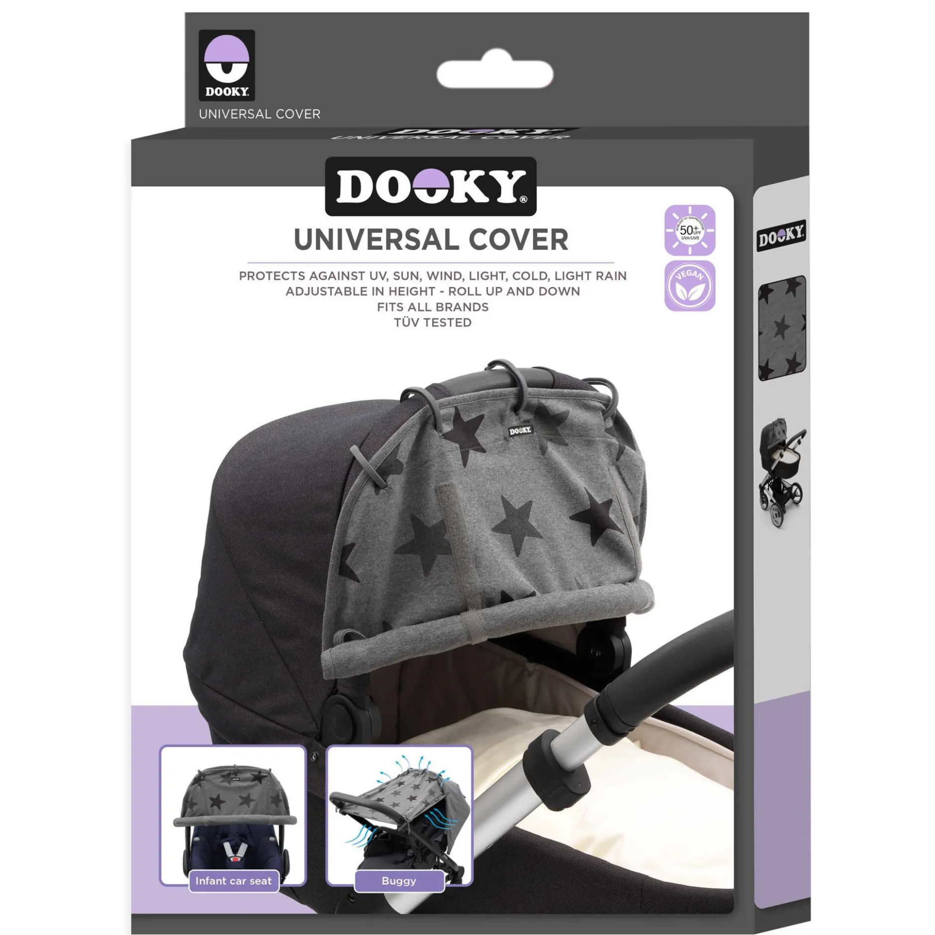 Autres Accessoires De Voyage|Autres Accessoires*Dooky Housse Universelle de Etoiles Grises