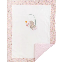Couvertures*Nattou Iris & Lali couverture 75 x 100 cm de Rose
