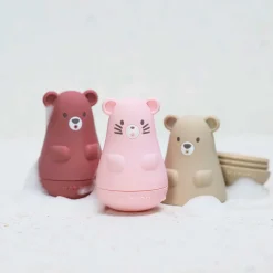 Jouets De Bain*Nattou Jouet de bain Silicone de Framboise/Rose/Sable