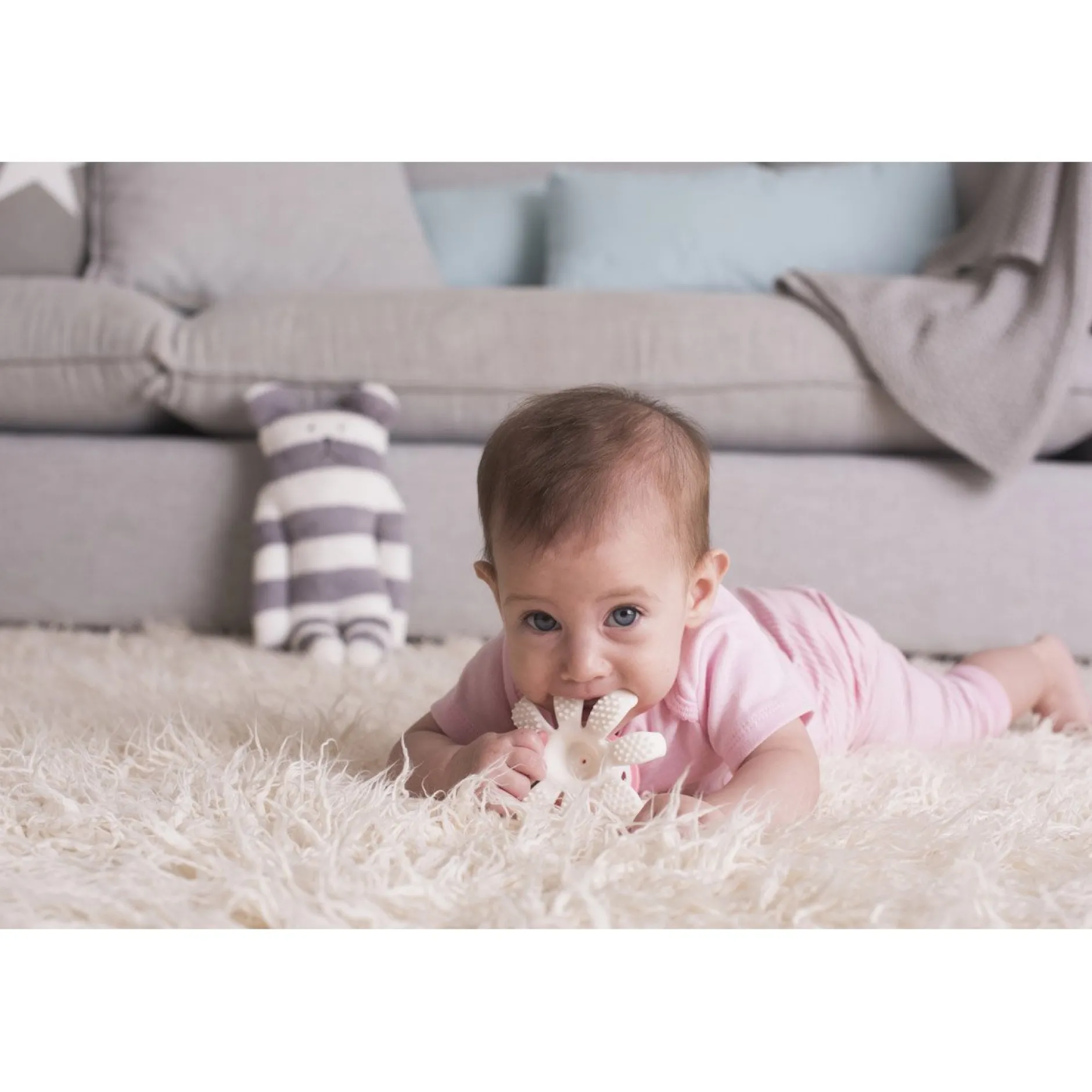 Anneaux De Dentition*Babytolove Jouet de dentition pieuvre de Rose pâle