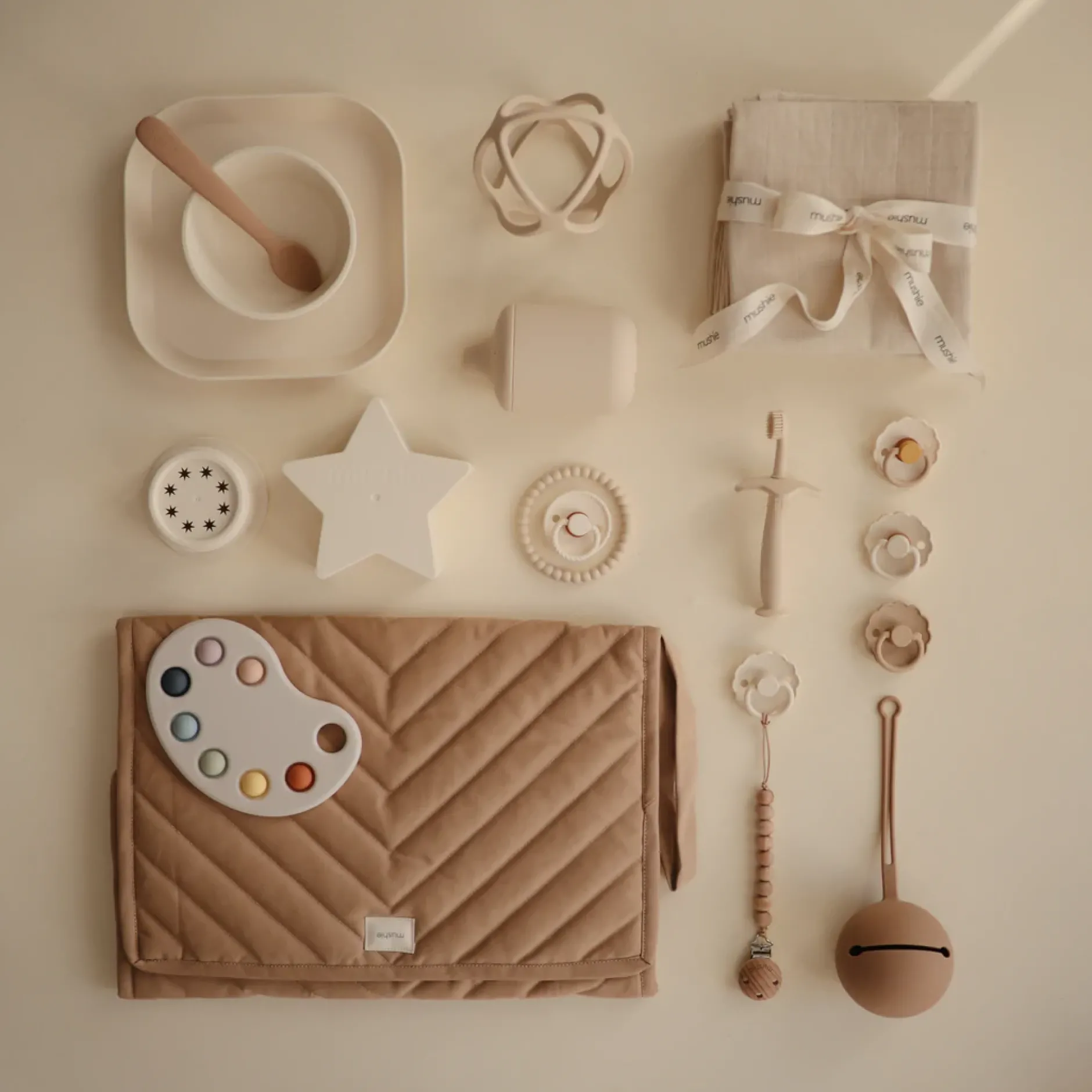 Jouets D'Activités*mushie Jouet Dentition Palette de Peinture de