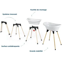 Baignoires*Thermobaby Kit de baignoire Vasco de Blanc muguet