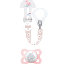 Sucettes*Mam Kit Sucette & Attache silicone Aléatoire 2 - 6 mois de