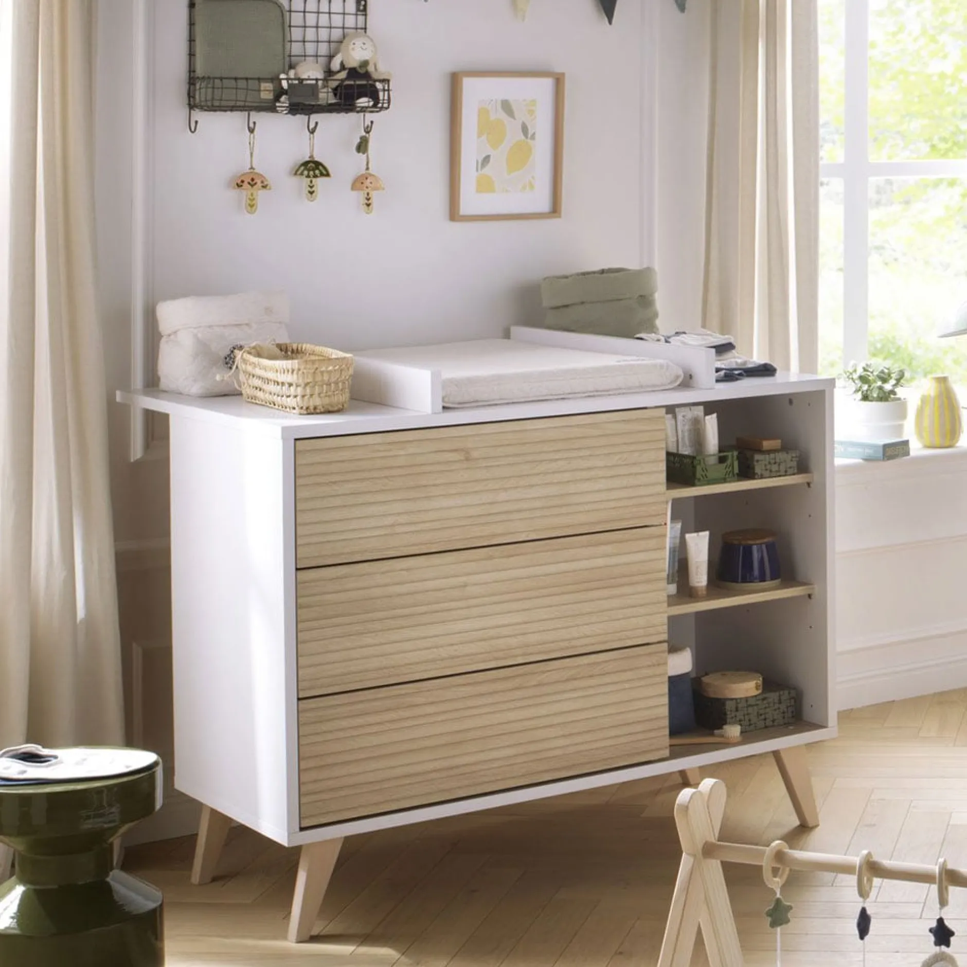 Plans À Langer|Plans*Sauthon Baby's Sweet Home Kronos Dispositif à langer 15kg de Blanc Neige