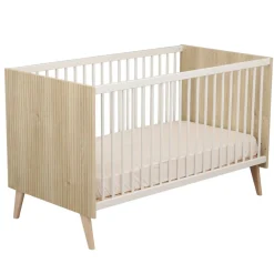 Lits 70X140 Évolutifs*Sauthon Baby's Sweet Home Kronos Lit évolutif 70 x 140 cm de Chêne strié sépia