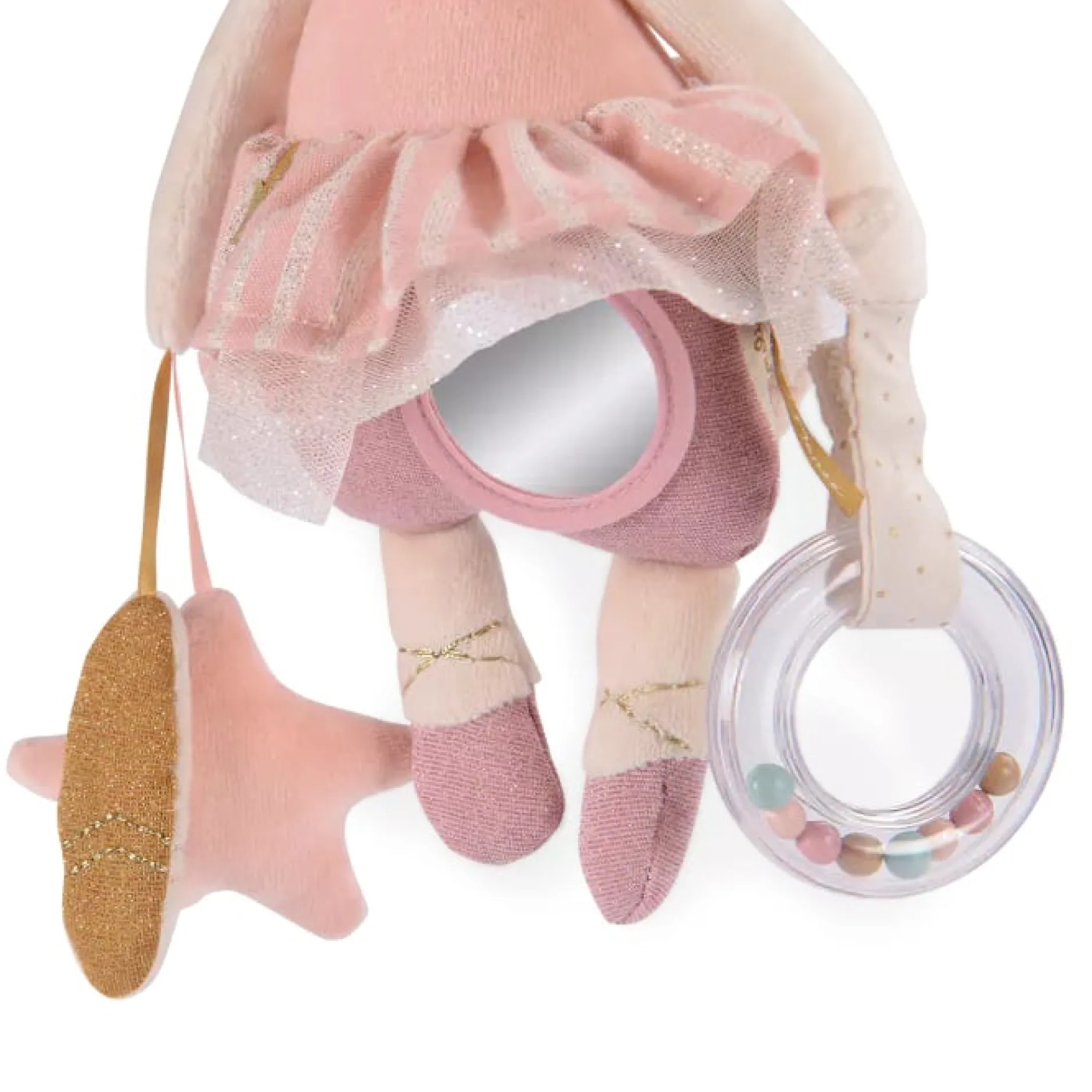 Peluches À Accrocher|Jouets D'Activités*Moulin Roty La Petite École de Danse Peluche d'Activités à Suspendre Souris de Rose
