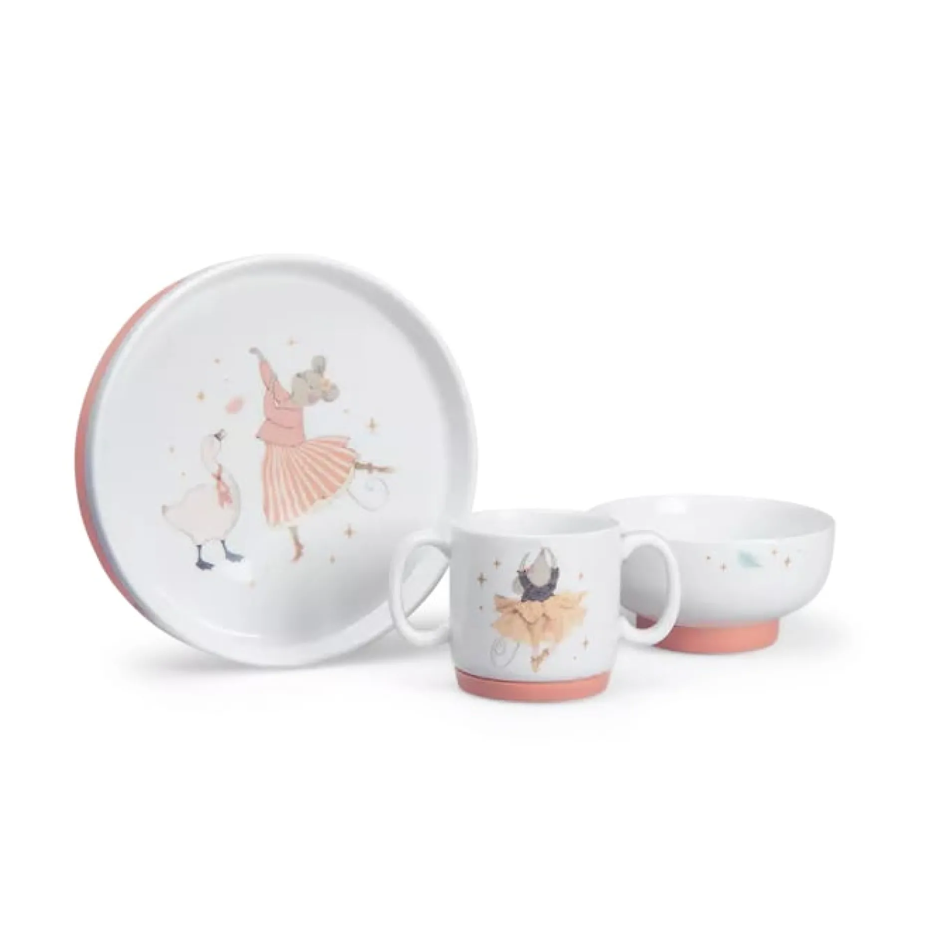 Coffrets*Moulin Roty La Petite École de Danse Set Vaisselle de Rose