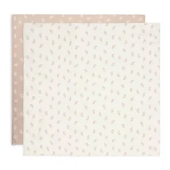 Langes*Jollein Lange Gaze de Coton Twig 115 x 115 cm de Rose Sauvage