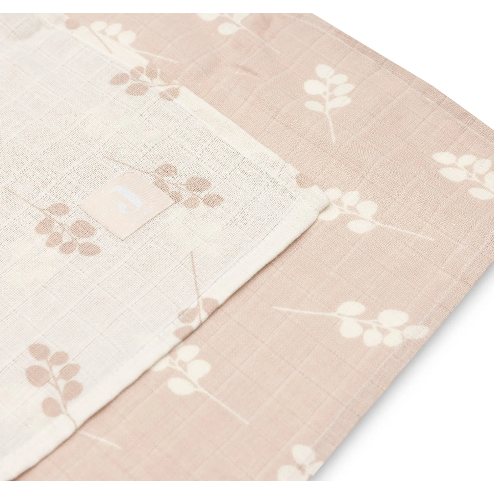 Langes*Jollein Lange Gaze de Coton Twig 115 x 115 cm de Rose Sauvage
