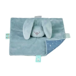 Doudous*Nattou Lapidou doudou lapin à motifs - Glow in the dark 27 cm de Vert cuivre