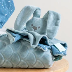 Doudous*Nattou Lapidou doudou lapin à motifs - Glow in the dark 27 cm de Vert cuivre