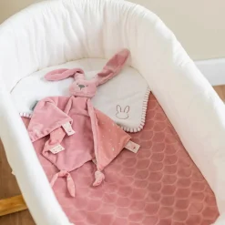 Doudous*Nattou Lapidou grand doudou lapin - Glow in the dark 65 cm de Vieux rose