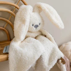 Doudous*Nattou Lapidou grand doudou lapin - Glow in the dark 65 cm de Teddy vanille