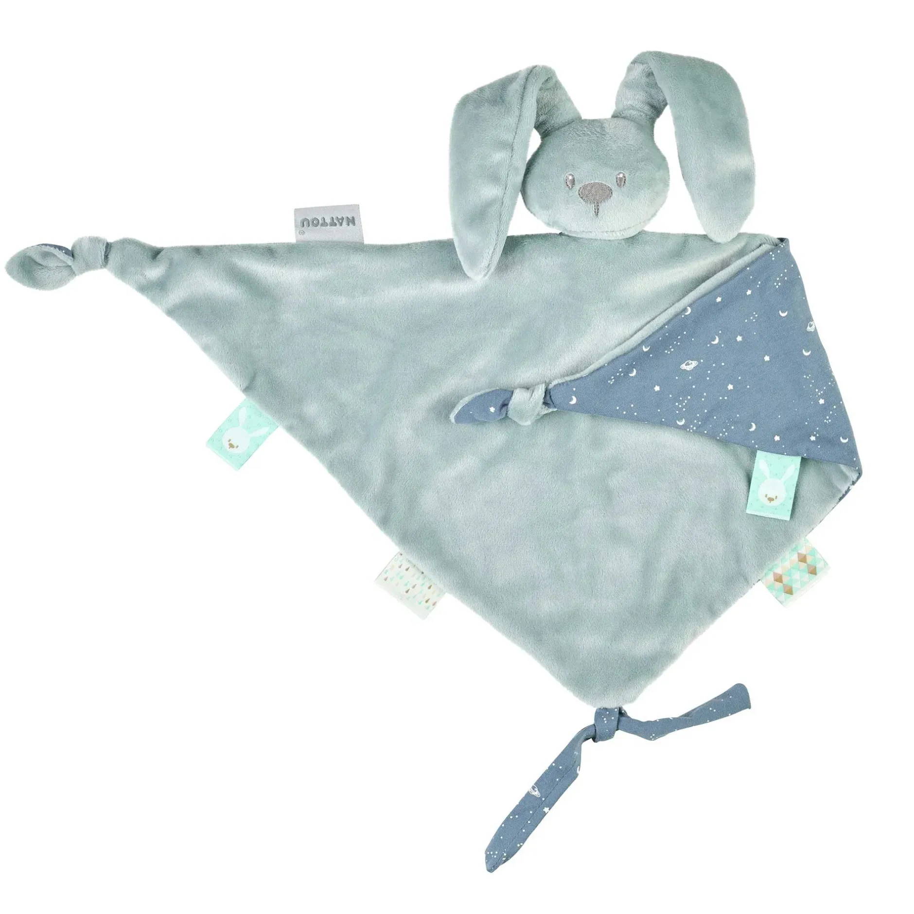 Doudous*Nattou Lapidou grand doudou lapin - Glow in the dark de Vert de Gris