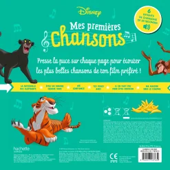 Livres*Hachette Jeunesse Disney Le Livre de la Jungle - Mes premières chansons - Livre sonore de