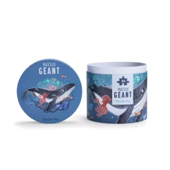 Livres|Puzzle*Moulin Roty Les Aventures de Paulie Puzzle Géant Baleine de