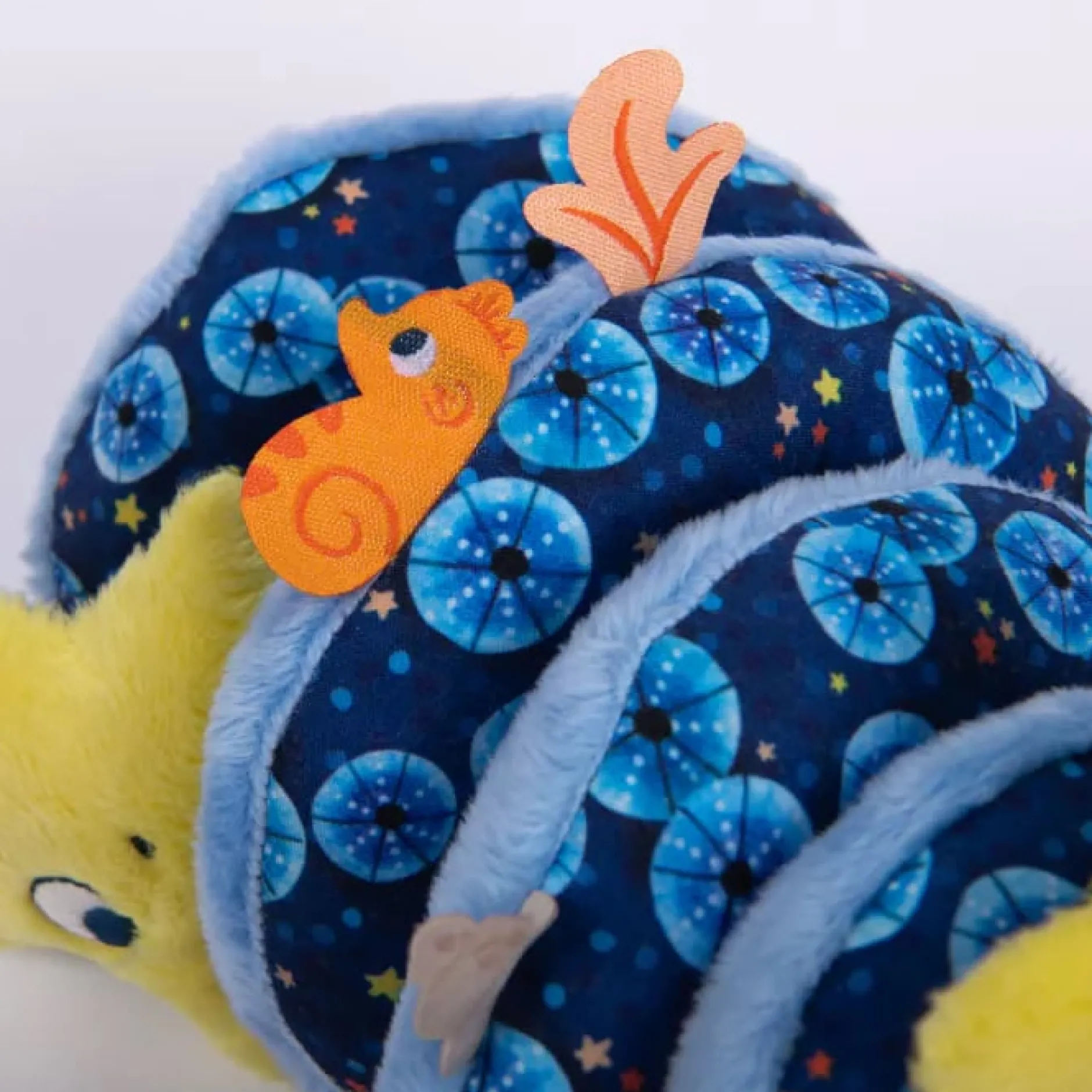 Peluches À Accrocher*Moulin Roty Les Aventures de Paulie Spirale d'activités de Bleu