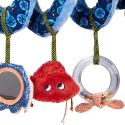 Peluches À Accrocher*Moulin Roty Les Aventures de Paulie Spirale d'activités de Bleu