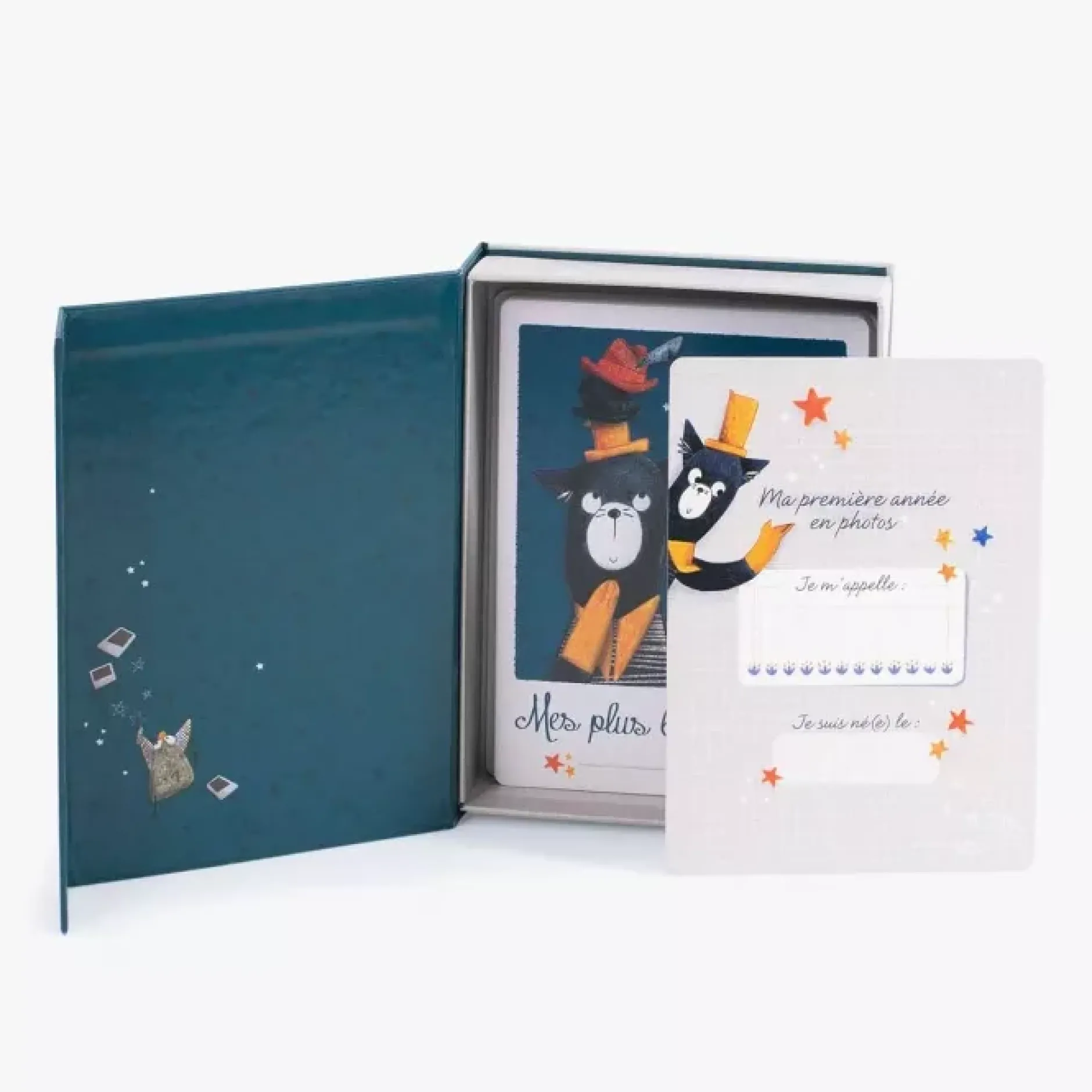 Albums*Moulin Roty Les Moustaches Cartes Mes 12 premiers mois de