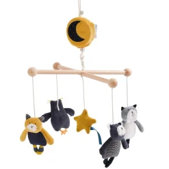 Mobiles*Moulin Roty Les Moustaches mobile musical croisillon de