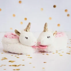 Chaussettes, Collants, Chaussons*Doudou et Compagnie Licorne chaussons avec hochet 0-6 mois de Doré