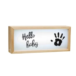 Cadres Déco*Baby Art Light box empreinte de Bois