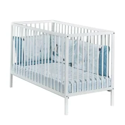 Lits 60X120 Non Évolutifs*Sauthon Baby's Sweet Home Lit à Barreaux Basic 60 x 120 cm de Blanc