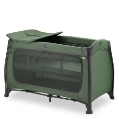 Tout Pour Vos Trajets|Lits Parapluies*Hauck Lit parapluie Play N Relax Center + Moustiquaire et pare-soleil 60 x 120 cm de Vert