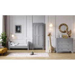 Lits 70X140 Évolutifs*Vox Lit évolutif Milenne 70 x 140 cm de Gris clair