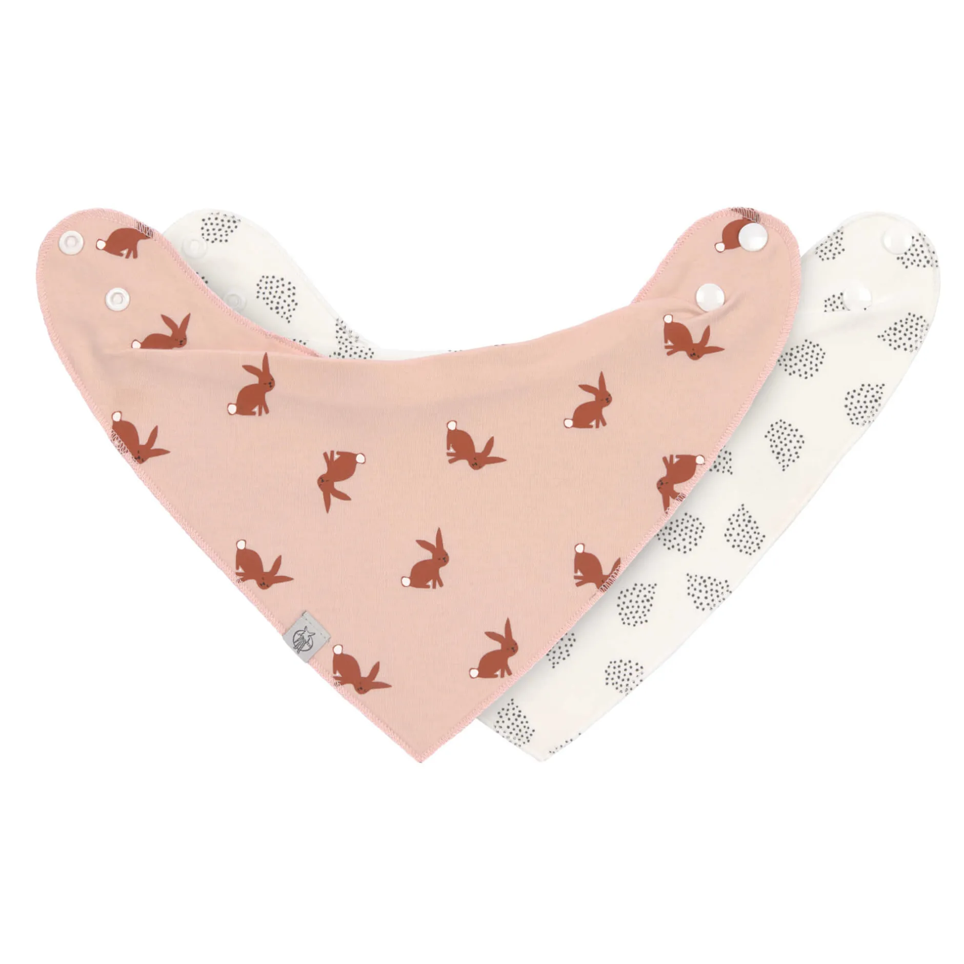 Bavoirs*Lässig Little Forest Lot de 2 bavoirs bandanas de Lapin