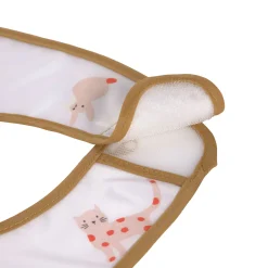 Bavoirs*Lässig Little Mateys Lot de 2 bavoirs avec poche de Orange épicée