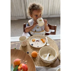 Bavoirs*Lässig Little Mateys Lot de 2 bavoirs avec poche de Orange épicée