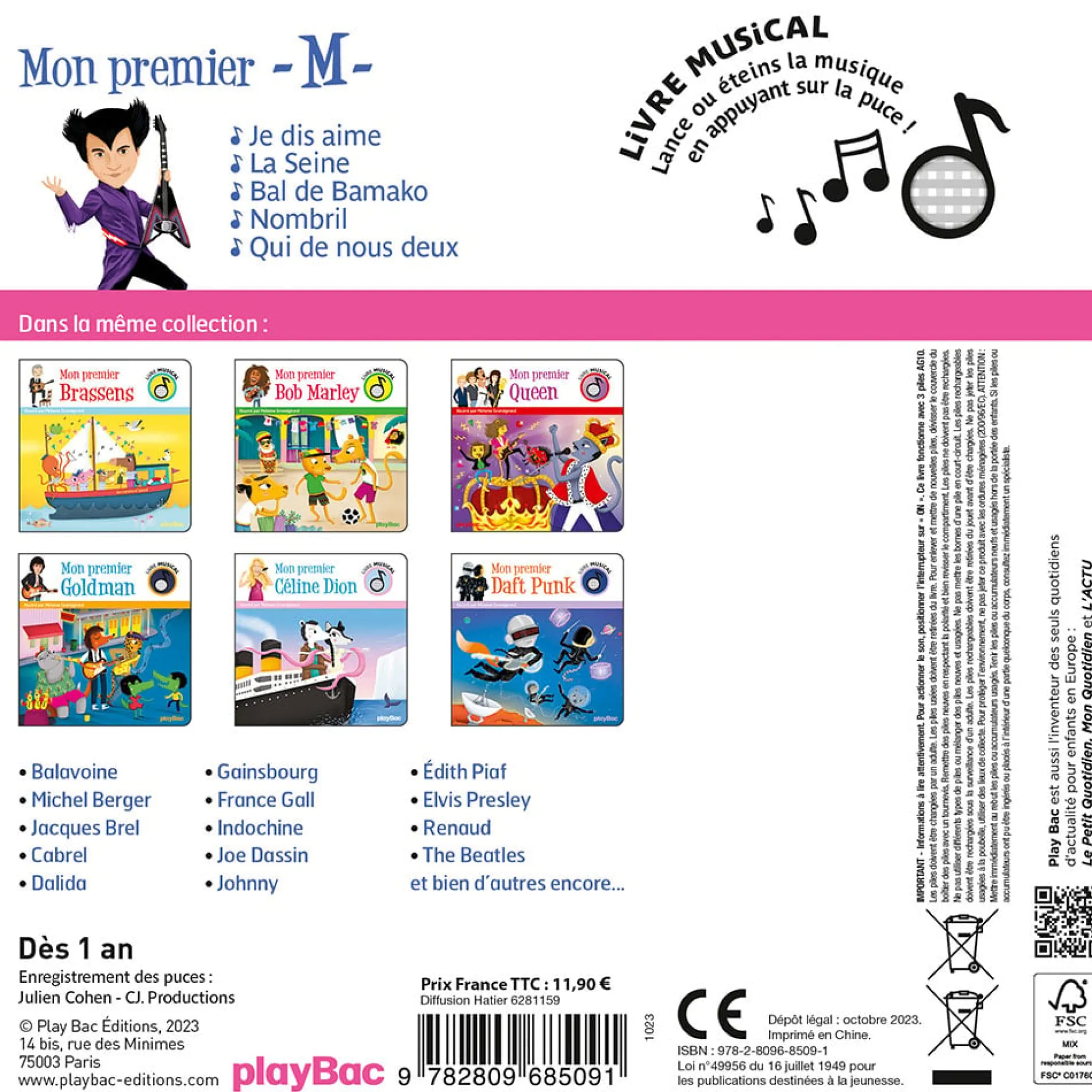 Livres*PlayBac Livre musical - Mon premier M de