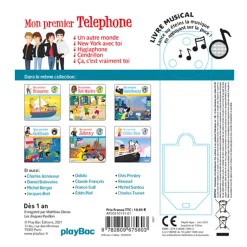 Livres*PlayBac Livre Musical Mon Premier Téléphone de